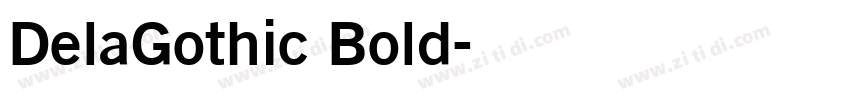 DelaGothic Bold字体转换